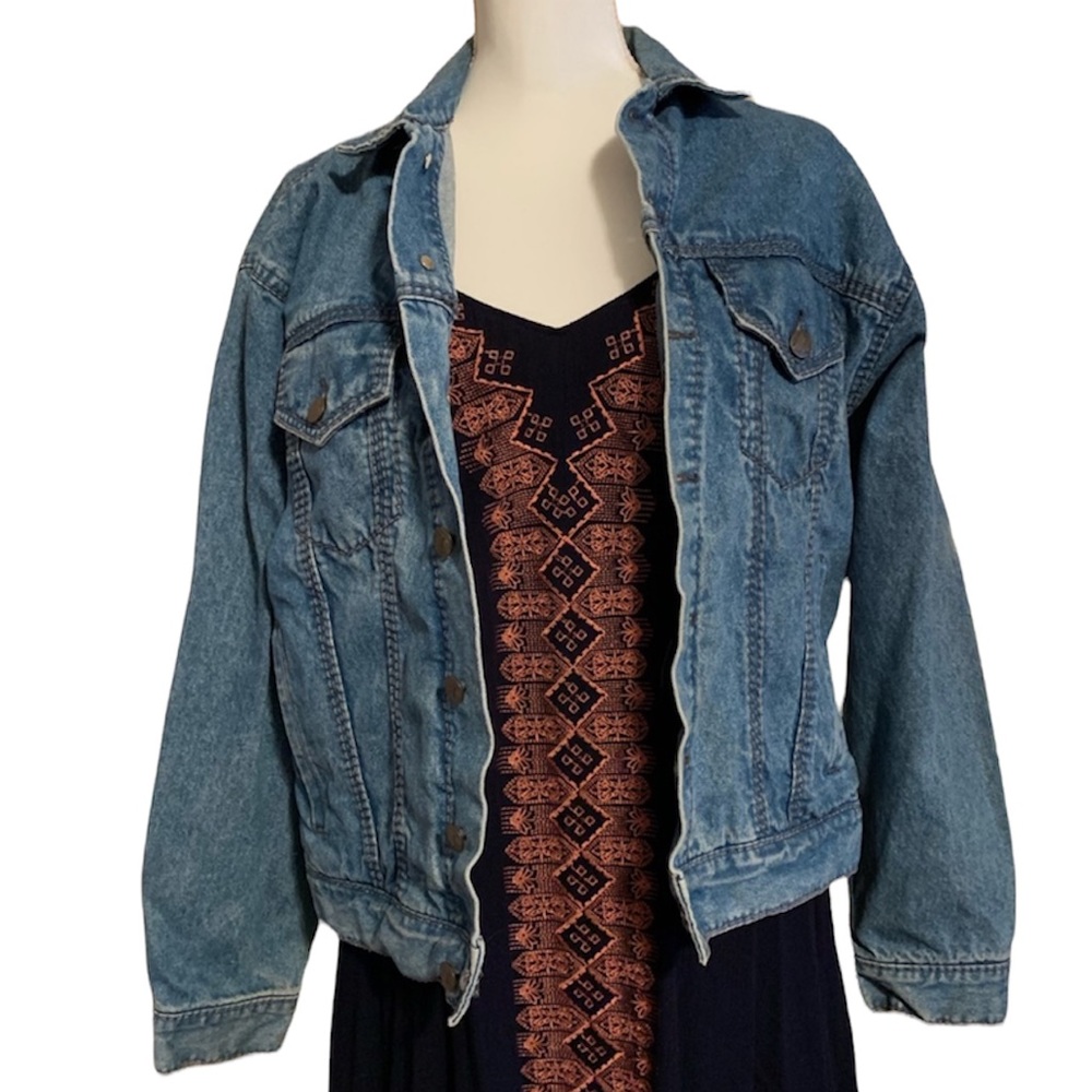 Vintage Liz Wear Denim Jean Jacket Size Medium with 6 pockets - Picture 16 of 16